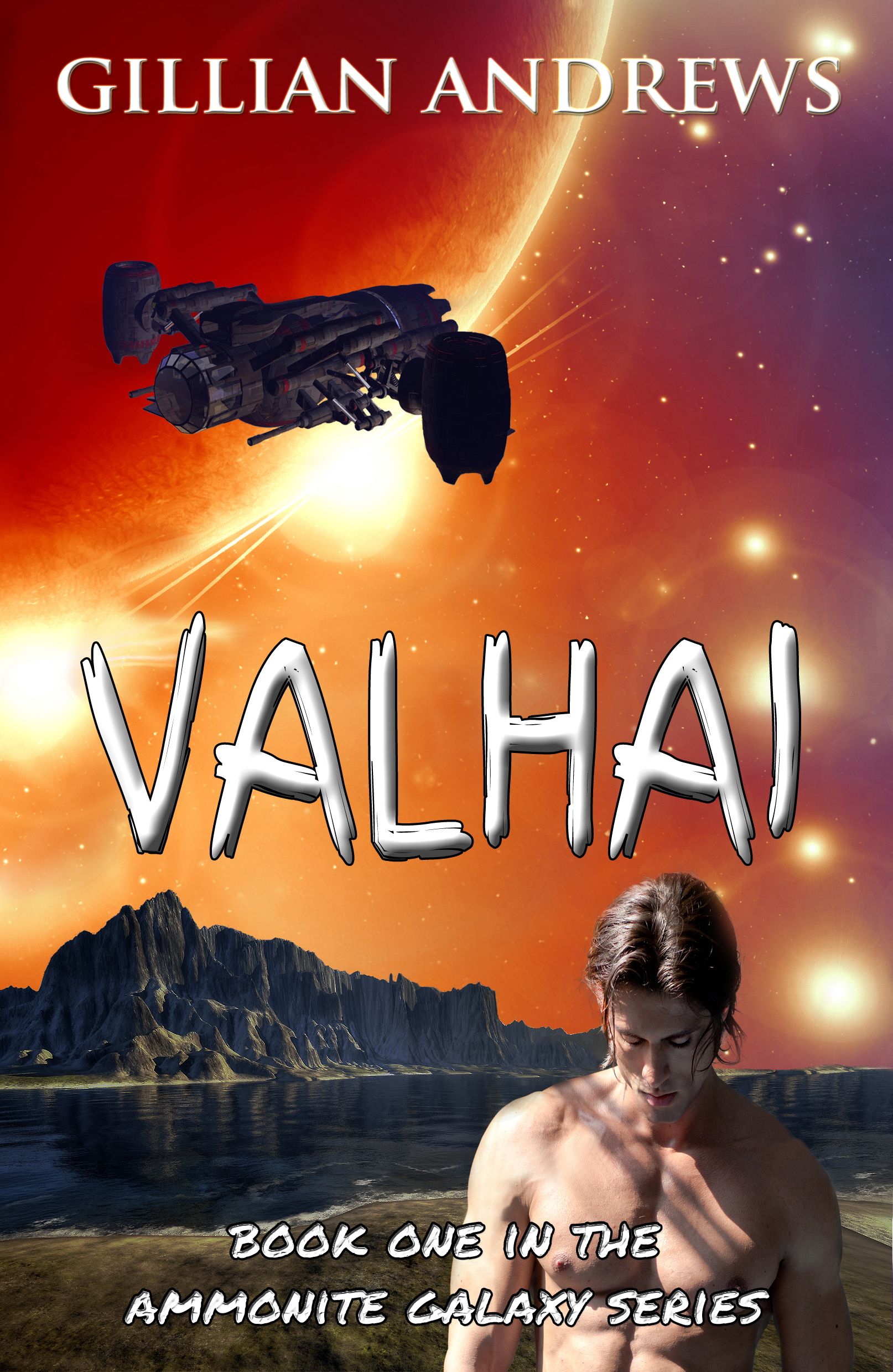 Full cover of Valhai, First book in the Ammonite Galaxy series, by Gillian Andrews. Young Adult Science Fiction